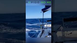 Rapido 40  20 knots from Sardinia to Tunisia [upl. by Metzgar]