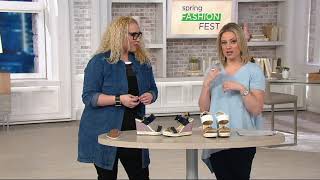 GEOX Patent Leather Braided Wedges  Donna Janira on QVC [upl. by Jaal658]