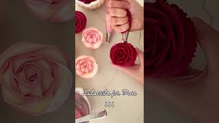 How to make Rose Buttercream frosting for Cupcake tutorial tutorials rose frosting [upl. by Alyahc]