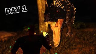 We Tried to Survive in The BEST DINOSAUR Survival Game [upl. by Shantee]