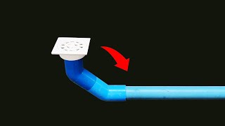 The plumbers secret trick How to Install PVC Drain water pipe in bath room Anyone can do it [upl. by Eliott]