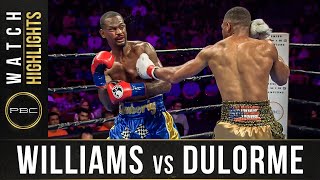 Williams vs Dulorme HIGHLIGHTS September 21 2019 — PBC on FS1 [upl. by Frayda]