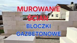 Murowanie ścian bloczkami gazbetonowymi dom niemcy beton [upl. by Attevad]