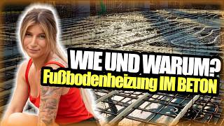 How to Fußbodenheizung IM BETON verlegen 🌡️🧱  mit Maurermeisterin Tschulique [upl. by Kala974]