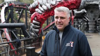 Nemesis Reborn Alton Towers on ITV News Central West Midlands  140324 [upl. by Beaufert]