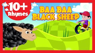 Baa Baa Black Sheep 10 Rhymes  Kids Poems In English [upl. by Oirasan]