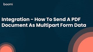 Integration  How To Send A PDF Document As Multipart Form Data [upl. by Coben]