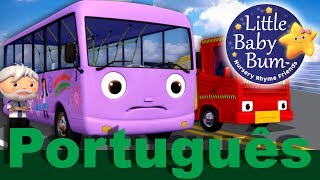 As rodas do ônibus  Versão 9  Canções infantis  LittleBabyBum [upl. by Elstan]