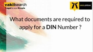 What documents are required to get a DIN Number [upl. by Nolyarg]