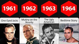 Marlon Brando all roles and movies19482006 [upl. by Enillebyam]