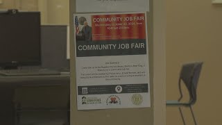 Job fair announcement at the Rapides Parish Library [upl. by Sosthenna]