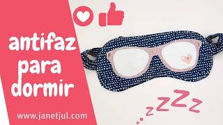 Cose un Antifaz para dormir tutorial DIY fácil y divertido [upl. by Osbourne]