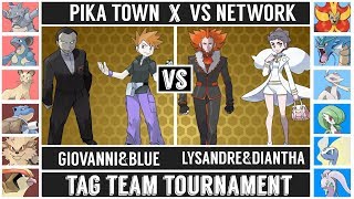 GiovanniampBlue VS LysandreampDiantha TAG TEAM TOURNAMENT  QF1  Pokémon SunMoon [upl. by Sama680]