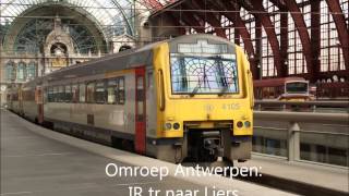 NMBS Omroepbericht AntwerpenCentraal aankondiging tr 2913 naar Liers [upl. by Reinertson]