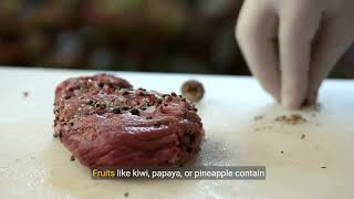 How to tenderize rib eye steak [upl. by Ardnaxila]