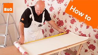 How to hang wallpaper part 3 corners amp obstacles [upl. by Pasquale]