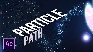 Create Particles Along a Path  After Effects Tutorial No Plugins [upl. by Goggin]