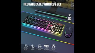 RedThunder K10 Wireless Gaming Keyboard and Mouse Combo [upl. by Delp]