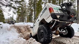 Crushing Snowy Trails The JEEP Hole [upl. by Nnylaehs812]