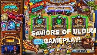 Saviors of Uldum Gameplay All New Cards Reveal [upl. by Leihcey]