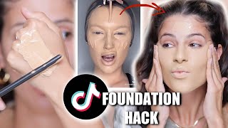 SHOCKING VIRAL TIKTOK FOUNDATION HACK  you need to know about [upl. by Cindi]