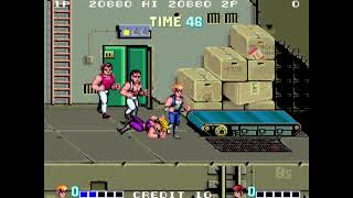 Double Dragon 1987 Technōs Japan Arcade [upl. by Annoeik62]