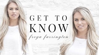 GET TO KNOW ME TAG  Relationships tattoos amp kissing  Freya Farrington [upl. by Hendren]