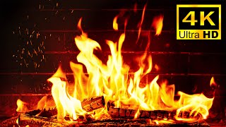 🔥 Fireplace 4K UHD Cozy Fireplace for TV Burning Fireplace with Crackling Fire Sounds [upl. by Orvie]