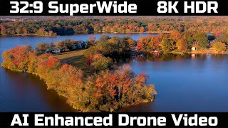 329 superwide 8K HDR AI enhanced drone video [upl. by Ayirp]