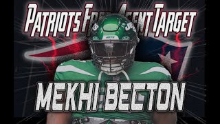 Mekhi Becton  New England Patriots Free Agent Target 2024  Offensive Tackle [upl. by Coniah]