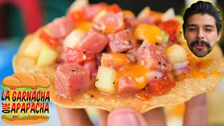 Tacos BAJA con cien SALSAS  La garnacha que apapacha [upl. by Anihsak]