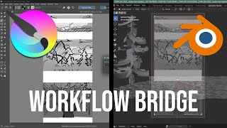 Krita Blender Workflow Bridge presentation tutorial [upl. by Khai]