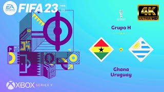 FIFA 23  Ghana Vs Uruguay  Mundial de Qatar  Grupo H  Next Gen  Series X 4K 60FPS [upl. by Ardnuassac]