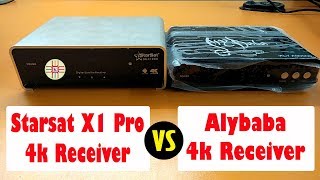 Starsat X1 Pro 4K Receiver VS Alybaba ALY A90000 4k Receiver A Comparison Detail in UrduHindi [upl. by Woodson302]