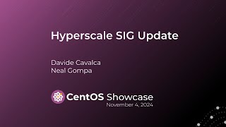 Hyperscale SIG Update [upl. by Sirkin]