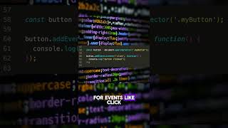 Master JavaScript Event Listeners in 60 Seconds 🔔 JavaScript LearnToCode frontendwebdeveloper [upl. by Ennaus696]