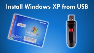 Install Windows XP from a USB Flash Drive with Easy2Boot [upl. by Adnirak]