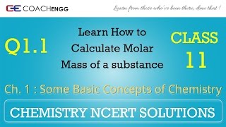 Some Basic Concepts of Chemistry Q11 Chapter 1 NCERT solutions CHEMISTRY Class 11 [upl. by Eenhpad]