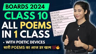 Class 10 All Poems  Explanation QA  Boards 2024  सारी Poems का Revision एक साथ 🔥 [upl. by Janyte768]