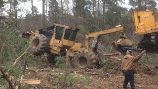 Movin In The Log Loader Stuck Truck Skidder Dozer Logging [upl. by Peskoff]