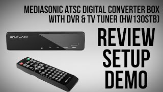 MediaSonic ATSC Digital Converter Box with TV Tuner and DVR UNBOXING amp REVIEW [upl. by Dedra]