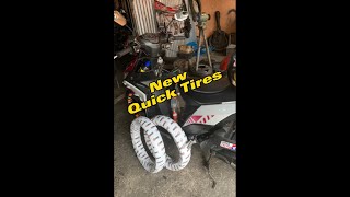 NEW QUICK TIRES 9080  808014  MIO I125 [upl. by Drooff]