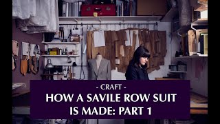 How a bespoke suit is made Part one a pocket [upl. by Adelle314]