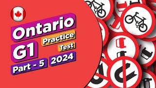 Ontario G1 Practice Test Questions and Answers 2024 Part 5  Ontario Driving Licence [upl. by Asseral111]