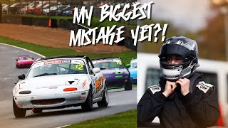 My Biggest Mistake Yet  Downforce Radio Mazda Mx5 Clubman Championship Brands Hatch Vlog [upl. by Pier]