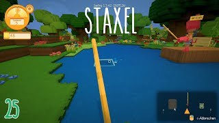 Staxel Lets Play 25  Fertigstellung Angelplatz  Einweihung mit Riah🎏 [upl. by Yenattirb]