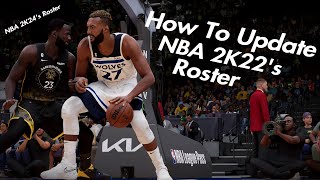 How to Update NBA 2K22s Roster To NBA 2K24s Roster [upl. by Angelle394]