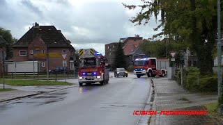 Verpuffung auf Schleusenbaustelle  16 Verletzte Einsatzfahrten FF Brunsbüttel  RKiSH  HiOrg [upl. by Yxel428]