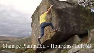 Stanage Plantation  Hourglass Left 6B [upl. by Mixie21]