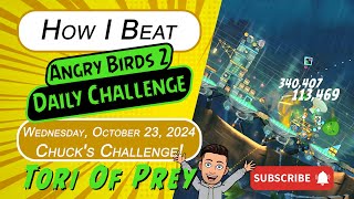 How I Beat Angry Birds 2 Daily Challenge Chucks Challenge 445  October 23  Complete [upl. by Awjan]